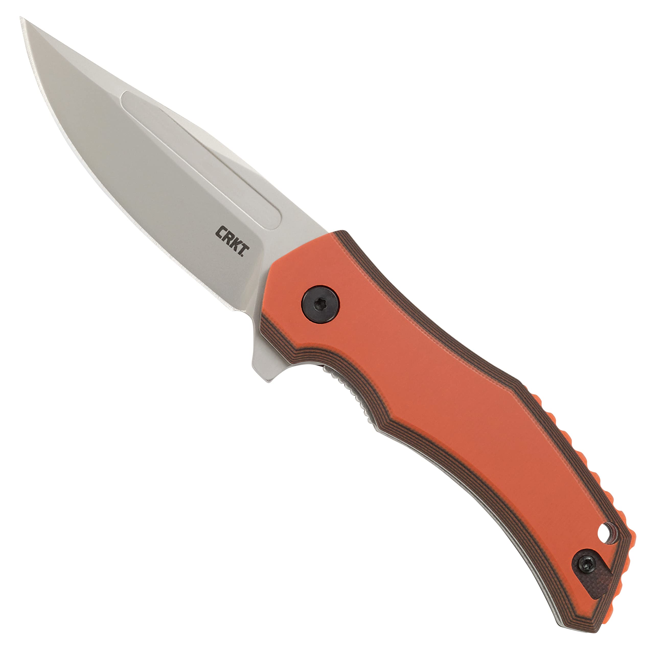 CRKT Fawkes EDC Assisted Folding Knife with Liner Lock, Orange
